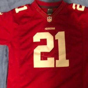 Frank Gore On Field Style Jersey Youth Large 49ers